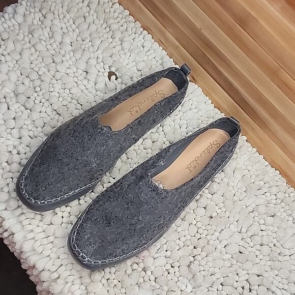 SPLENDID CAMERON FELT STORM GREY FLATS WOMAN'S SIZE 8.5 NWOB MADE IN BRAZIL - Picture 4 of 16
